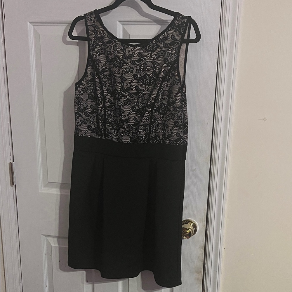 Vintage Avon Fashions Chic Black Lace Mini Dress